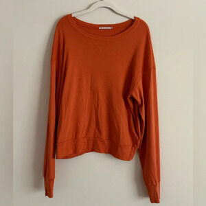 Michael Stars Bobbi Sweatshirt - Orange OS